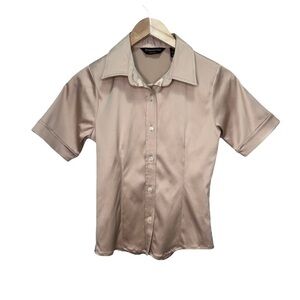 Donna Karan New York Gold Button Up Size Medium